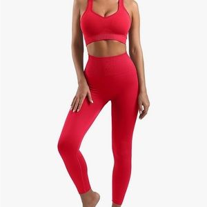 Red Activewear Set